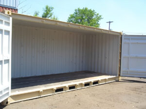 20ft Long Open side Containers 8’6′ H and 9’6″ H