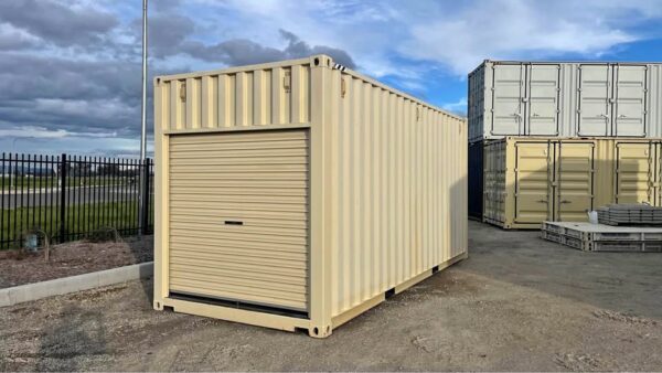 20 ft extra tall shipping container with roller shutter