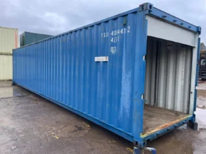 40ft container garage with shutter