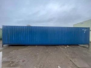 Secure storage container with shutter door