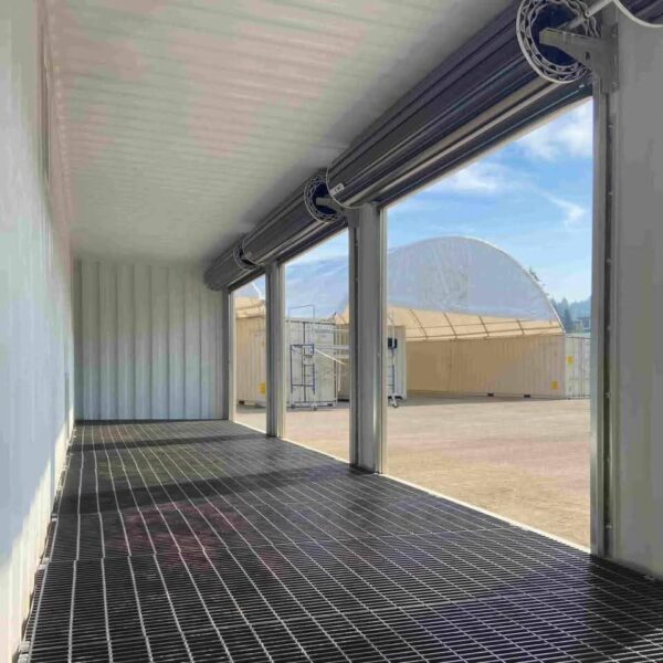 extra tall shipping container with roller door