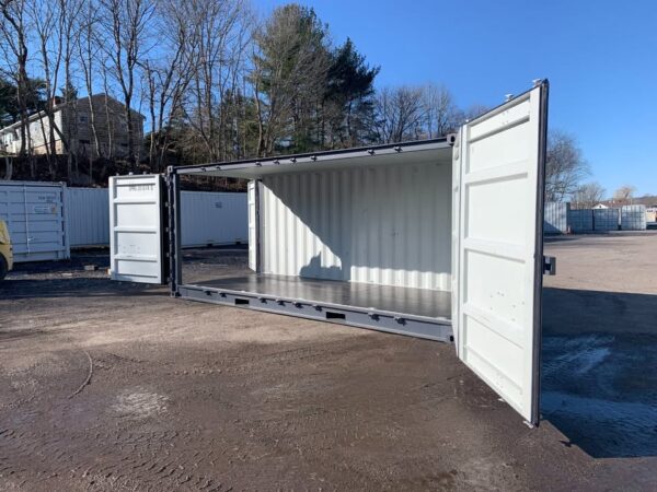 weatherproof open side shipping container