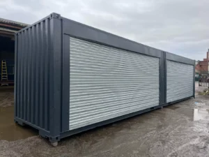 40ft x 8ft roller shutter shipping container