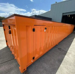 Orange 40ft Shipping Container Pool