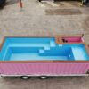 Pink 20ft Shipping Container Pool – Compact Luxury Modular Pool with Filtration System and Premium Finish