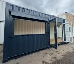 20ft x 8ft Custom Shipping Container Conversion – Portable Building & Modular Space