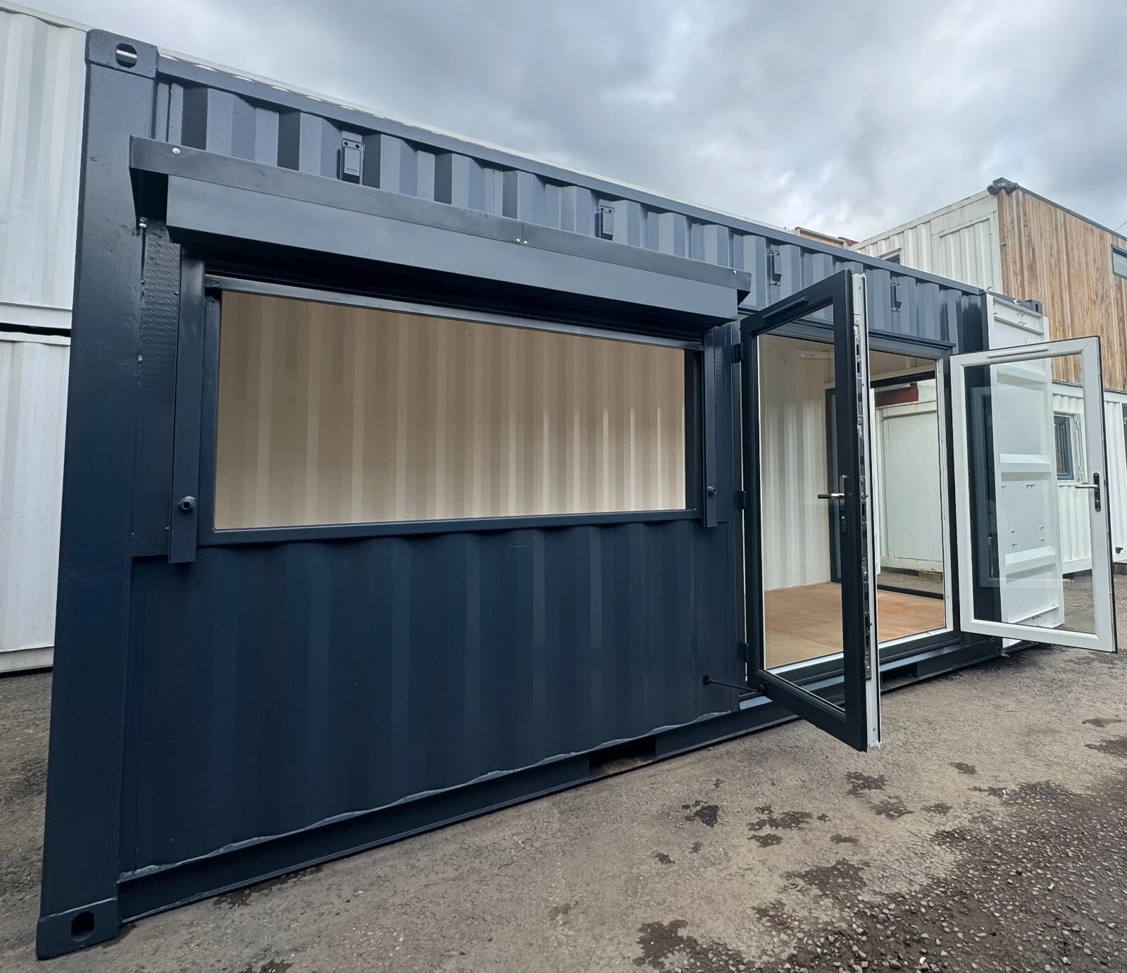 20ft x 8ft Custom Shipping Container Conversion – Portable Building & Modular Space 20ft x 8ft Custom Shipping Container Conversion – Portable Building & Modular Space
