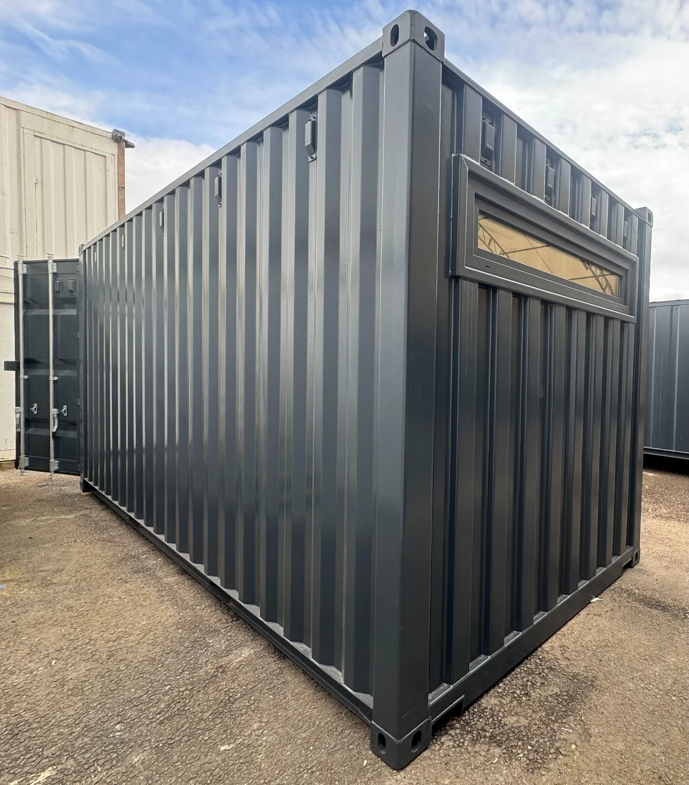 20ft x 8ft Custom Shipping Container Conversion – Portable Building & Modular Space 20ft x 8ft Custom Shipping Container Conversion – Portable Building & Modular Space