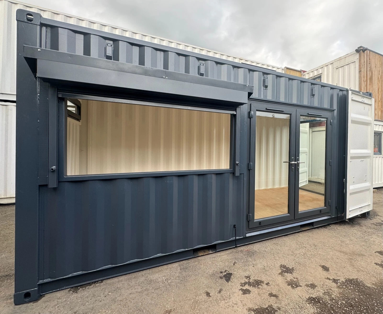 20ft x 8ft Custom Shipping Container Conversion – Portable Building & Modular Space 20ft x 8ft Custom Shipping Container Conversion – Portable Building & Modular Space