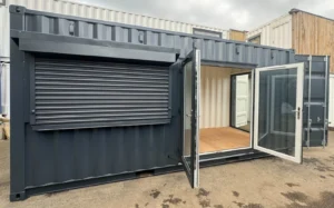 20ft x 8ft Custom Shipping Container Conversion – Portable Building & Modular Space