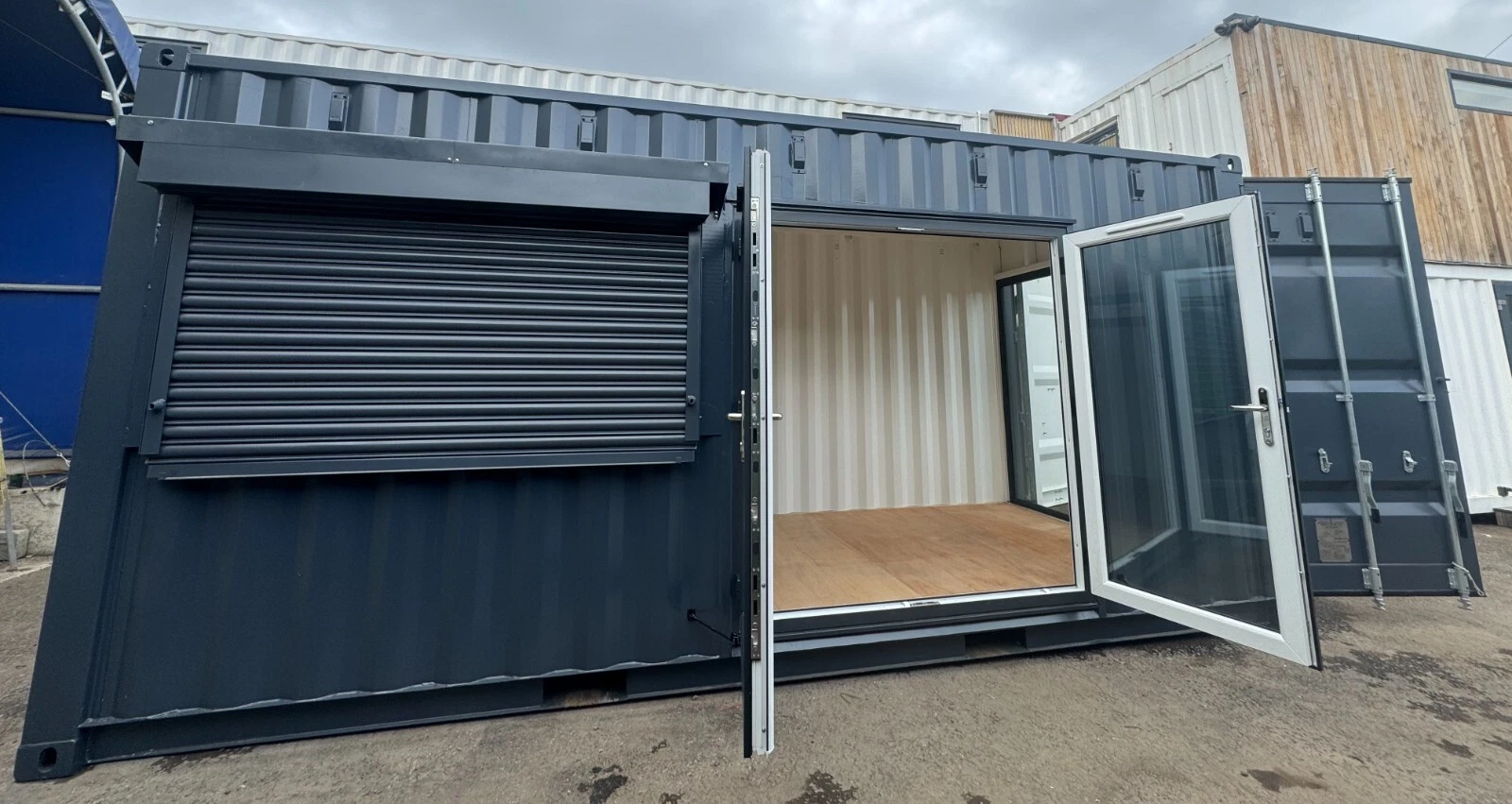 20ft x 8ft Custom Shipping Container Conversion – Portable Building & Modular Space 20ft x 8ft Custom Shipping Container Conversion – Portable Building & Modular Space