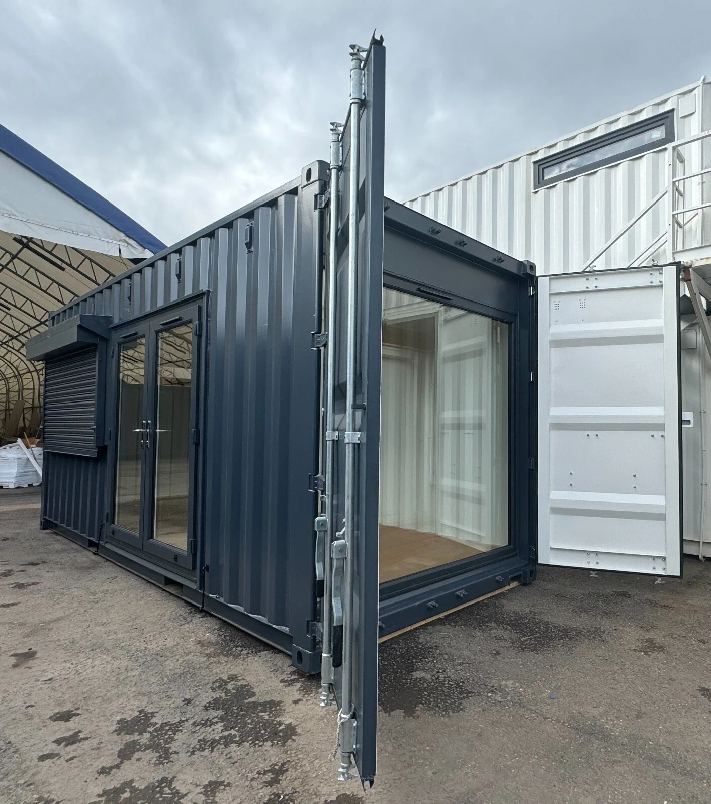 20ft x 8ft Custom Shipping Container Conversion – Portable Building & Modular Space 20ft x 8ft Custom Shipping Container Conversion – Portable Building & Modular Space