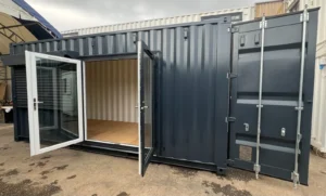 20ft x 8ft Custom Shipping Container Conversion – Portable Building & Modular Space