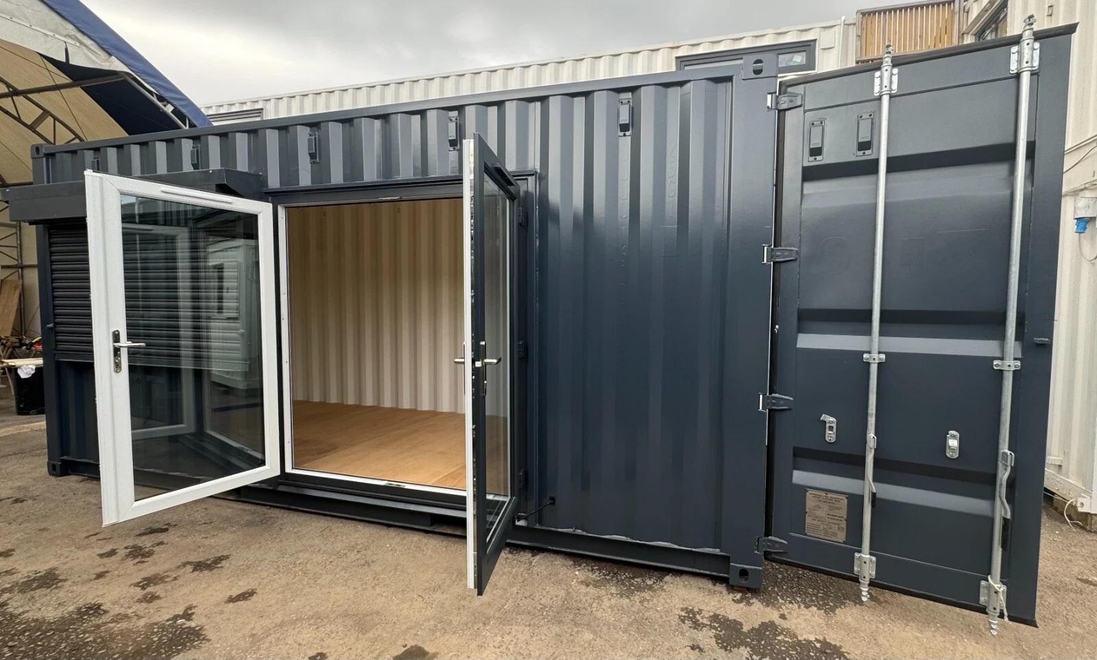 20ft x 8ft Custom Shipping Container Conversion – Portable Building & Modular Space 20ft x 8ft Custom Shipping Container Conversion – Portable Building & Modular Space
