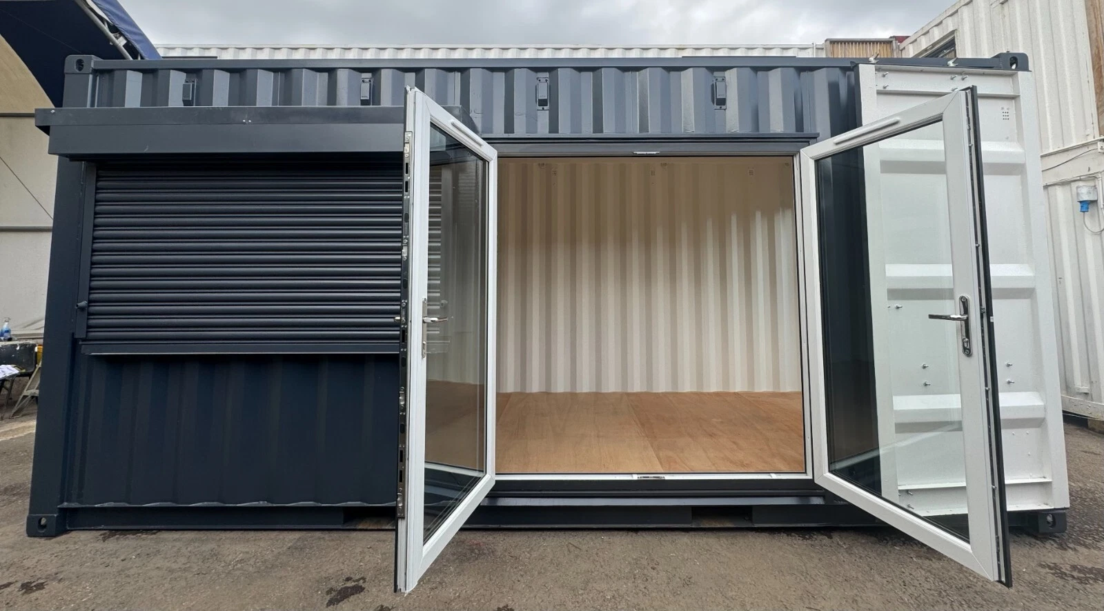 20ft x 8ft Custom Shipping Container Conversion – Portable Building & Modular Space 20ft x 8ft Custom Shipping Container Conversion – Portable Building & Modular Space
