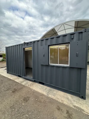 20ft x 8ft Site Office & Canteen Shipping Container – Staff Changing Room & Welfare Unit
