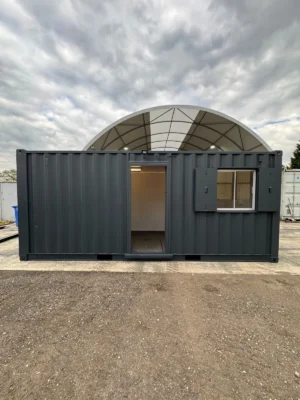 20ft x 8ft Site Office & Canteen Shipping Container – Staff Changing Room & Welfare Unit