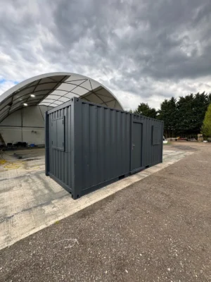 20ft x 8ft Site Office & Canteen Shipping Container – Staff Changing Room & Welfare Unit