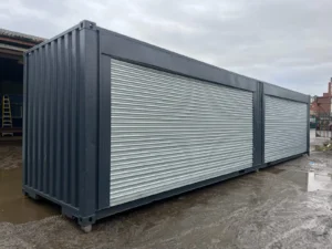 40FT x 8FT Roller Shutter Shipping Container – Secure Steel Storage Unit