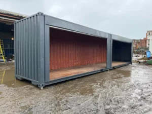 40FT x 8FT Roller Shutter Shipping Container – Secure Steel Storage Unit