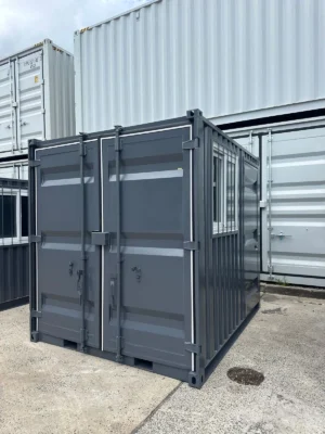 7ft Shipping Container Welfare Unit | Portable Site Office Cabin | Garden & Mobile Office Container.
