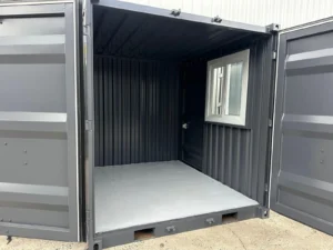 7ft Shipping Container Welfare Unit | Portable Site Office Cabin | Garden & Mobile Office Container.